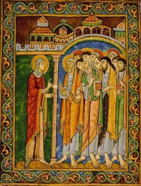Maria Madalena Anunciando a Ressurreição aos Apóstolos